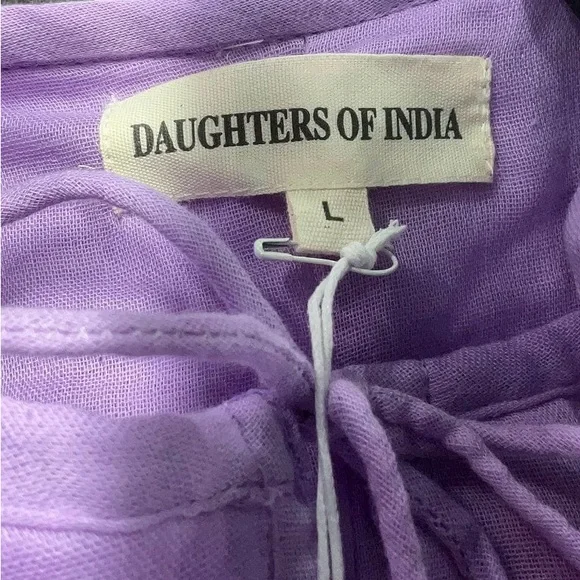 NWT 💜Daughters of India Kyra Midi Dress in Lilac💜 - Picture 10 of 13